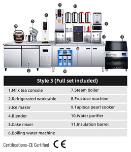 Bancone Bar Personalizzabile per Bubble Tea Commerciale, Set Completo di Macchine per Boba Tea, Adatto per Negozi di Tè al Latte e Caffetterie - Product Image 6