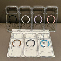 Étui de téléphone magnétique transparent anti-rayures pour iPhone 16 15 14 13 12 Pro Max Étui de téléphone transparent pour iPhone 17Air