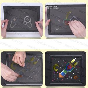 Boutique en ligne hotsale Pixel Tablet DIY Perles lumineuses Blocs Jouets d'apprentissage électroniques Jouet classique Cadeau pour filles et garçons de 4 ans et plus - Product Image 2