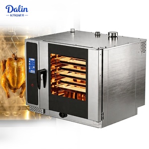 Four à Convection Commercial Électrique 6 Plateaux avec Cuiseur Vapeur et Sonde Intégrée, Équipement de Cuisson Robuste en Acier Inoxydable - Product Image 1