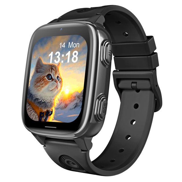 2025 D51 Smartwatch with Sim Card 1.83inch Screen SOS Button Video Call LBS+WIFI Positioning Kids 4G Smart Watch Children