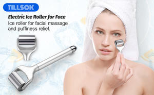 Alat Terapi Dingin Genggam untuk Kecantikan, Pijat Getar, Pengencang Wajah, Relaksasi Otot, Perawatan Wajah dan Tubuh - Product Image 4