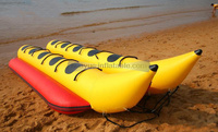 Parc aquatique de divertissement, vente directe d'usine, bateau banane gonflable, poisson volant pour jeux d'eau et de mer
