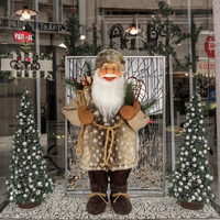 Hochwertige Weihnachtsmann-Weihnachtskugel-Dekoration Beliebter Stil Quadratische Festliche Puppe für Neujahrs-Dekoration