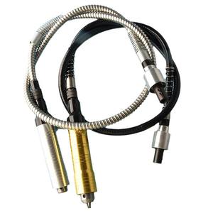 Máquina pulidora eléctrica de eje flexible con manguera metálica, herramienta para tallado de jade, mango y accesorios de ferretería plateados - Product Image 1