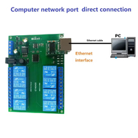 Module de relais multifonction 8 canaux Ethernet RS485 Modbus Slave RTU TCP/IP UART pour contrôle industriel PLC