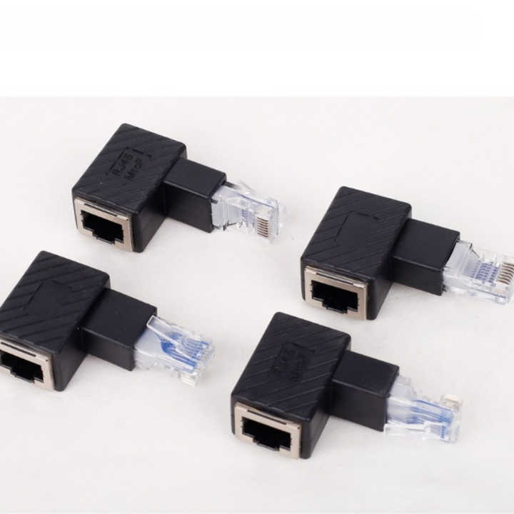 90 Degree Network Connector up Down Left Right Multi-angle RJ45 Male to ...
