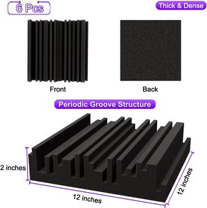 Gạch xốp âm thanh hiện đại cho nhà & văn phòng cách âm & khử tiếng ồn thiết kế mô hình 3D cho phòng thu âm - Product Image 5