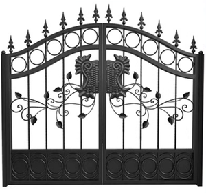 OEM/ODM 30 Jahre Erfahrung Maßgefertigtes Farbiges Villa-Sicherheits-Automatisiertes Schmiedeeisen-Schwingtür-Sicherheitstor - Product Image 2