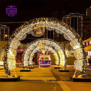 Arco de Adorno Navideño LED de Diseño Personalizado, IP65 Impermeable, Tamaño Personalizable, Certificado CE, para Iluminación Interior y Exterior - Product Image 2