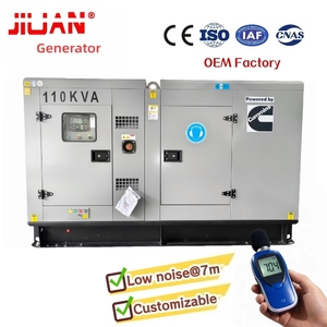 Générateurs électriques ou générateurs de 110 kVA, 4 cylindres, 90 kW, générateur diesel, alternateur Stamford, triphasé, prix EXW, Guangzhou - Product Image 1