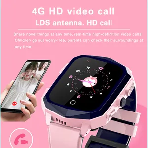 GPS 4G Kinder Smartwatch Armband Zifferblatt Video anruf 680 mAh IP67 Wasserdichtes SOS für Hilfe Kinder Smartwatches