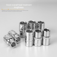 Kit d'outils de réparation automobile DIY avec clé à douille hexagonale à 6 pans de 1 1/2 pouce et interface pour volant moteur de grande taille, en acier 45 chromé poli