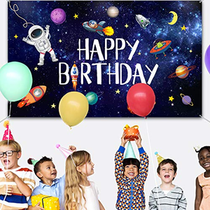 Décor de fête d'anniversaire avec ballons roses 5*3 pieds, toile de fond pour photos, bannière de fête d'anniversaire pour enfants - Product Image 5