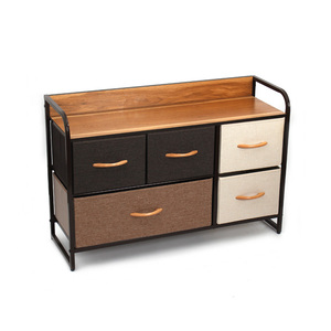 Customized 5L-614 Dresser <strong>Chest</strong> <strong>of</strong> <strong>5</strong> <strong>Drawers</strong> Furniture Storage Tower Sturdy Steel Frame - Product Image 6