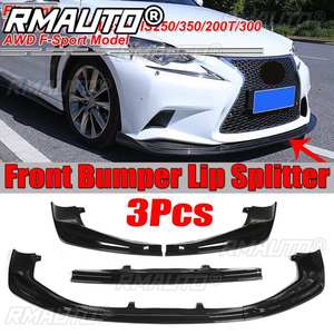 3Piece <b>Car</b> Front Bumper Splitter Lip Chin Spoiler Body Kit <b>Diffuser</b> Protector for Lexus IS250 IS350 IS300 F-Sport 2014 2015 2016 - Product Image 1