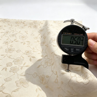 Tissu Jacquard Floral Métallique en Gros pour la Maison, 185 GSM, 100% Polyester