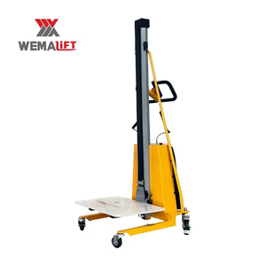 Fabricante de elevación profesional Semi + Electric + Stacker Mini apilador de paletas semieléctrico Máquina apiladora semieléctrica - Product Image 2
