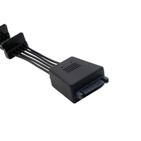 Cable Sata de 15 pines macho a hembra, adaptador divisor de potencia SATA de 1 a 4 puertos