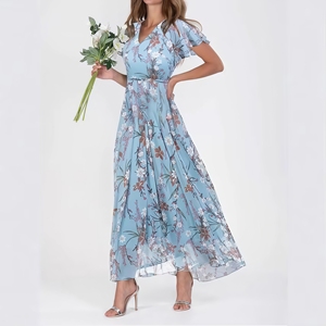Shop Online Pastel Beach Dress Elegant Polyester Stretch Fabric |  Alibaba.com