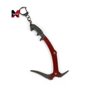 พวงกุญแจอะนิเมะเกมจี้รูปขวานสำหรับปีนเขาสีแดง - Product Image 4