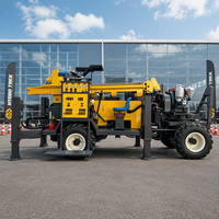 Foreuse hydraulique mobile sur roues pour puits d'eau, machine de forage de puits pour l'approvisionnement en eau domestique et agricole
