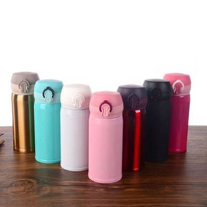 Botella de Agua de Acero Inoxidable de 500 ml con Tapa Abatible, Vaso Térmico Aislado al Vacío, Taza de Viaje Deportiva - Product Image 1