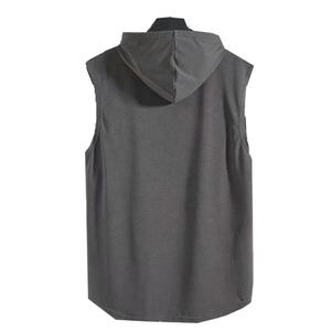 Camiseta sin Mangas Vintage Ecológica Personalizada para Hombre, Transpirable, de Alta Calidad, Estilo Urbano de Verano, Delgada, con Capucha - Product Image 5