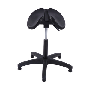 회전 높이 조절 가능한 바퀴와 발 링이있는 현대 인체 공학적 기울기 분할 안장 의자 의료 치과 의자 - Product Image 2