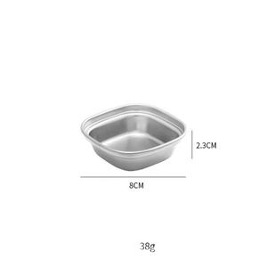 Plato para Salsa de Tomate Personalizado, Plato Redondo para Servir Salsas, Plato para Condimentos de Acero Inoxidable 304 - Product Image 2