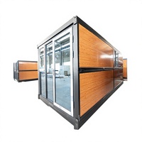 Maison conteneur préfabriquée de 20 pieds, structure en acier moderne, certifiée CE, étanche, bureau ou dortoir préfabriqué