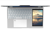 Laptop Layar Sentuh Ganda 15,6 inci yang Dapat Disesuaikan Intel N100 IPS 1920x1080 Komputer Windows 10 11 Office OEM/ODM