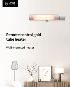 Chauffage infrarouge électrique mural de haute qualité 1500W avec tube doré - Product Image 6