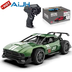 AiJH Hot Sale Speed Alloy Rc Auto Carro De Controle Remoto De Alta Velocidade 1:24 Liga De Carregamento Rc Carro De Corrida Brinquedos