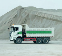 Camion benne SYZ320C-8S fiable à transmission 6x4 pour le transport de charges lourdes et la construction