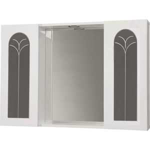 Outil de tournage de miroir blanc 2 portes PALMA - Product Image 1