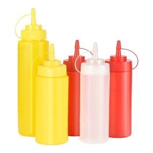 MAYSURE-Botella de Plástico para Exprimir Alimentos, Botella de <span class=keywords><strong>Jarabe</strong></span> para <span class=keywords><strong>Tos</strong></span>, Ketchup, Salsa de Relleno Caliente con Boquilla, Libre de BPA - Product Image 6