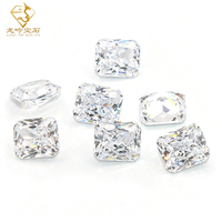 Vente en gros de pierres de zircone cubique blanches de qualité 3A 5A, taille radiant, pierres brillantes CZ pour bijoux, anneaux, boucles d'oreilles, pendentifs, incrustations