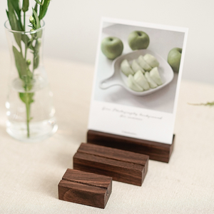 Portafolletos de Escritorio Decorativo de Madera, Exhibidor de Tarjetas de Visita para Restaurantes, Porta Tarjetas Postales de Oficina, Artesanía de Madera Sólida - Product Image 1