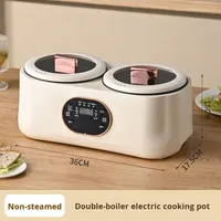 Usine en gros qualité 900w cuiseur à riz électrique 3.6L micro-ondes Double Pot cuiseur à riz pour 2-3 personnes utilisent