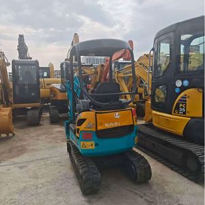 Excavatrice hydraulique sur chenilles d'occasion Kubota U15 1,5 tonne, poids opérationnel 7 tonnes, vérin hydraulique Poclain pour travaux, vente à prix réduit - Product Image 4