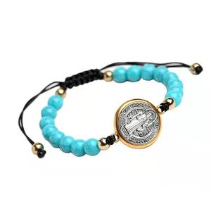 Modelos <span class=keywords><strong>de</strong></span> explosión <span class=keywords><strong>de</strong></span> comercio exterior, cuerda <span class=keywords><strong>de</strong></span> ajuste católica, brazalete <span class=keywords><strong>de</strong></span> cuentas con cuentas <span class=keywords><strong>de</strong></span> turquesa <span class=keywords><strong>de</strong></span> San Benito, <span class=keywords><strong>Rosario</strong></span>, brazalete <span class=keywords><strong>de</strong></span> oración, <span class=keywords><strong>2022</strong></span> - Product Image 3