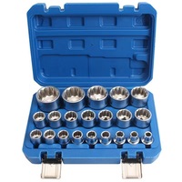 Jeu de douilles à tête cylindrique à 12 pans (Torx) de 8 à 36 mm, 21 pièces, OEM 1/2 pouce
