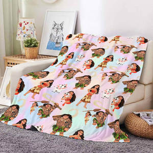 Manta de Felpa Ultra Suave, Cálida y Acogedora, con Diseño de la Princesa del Mar, Moana, para Niñas, Personalizable - Product Image 3
