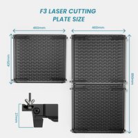 Nouvelle plaque de protection et de rupture en aluminium pour machine de découpe laser, format 460x425mm, pour panneau alvéolaire F3, garantie 1 an