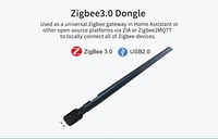 USB eléctrico ZigBee Hub 3,0 Dongle Gateway para ZHA Home Assistant OpenHAB ZigBee2MQTT Smart Home plástico garaje Hotel al aire libre