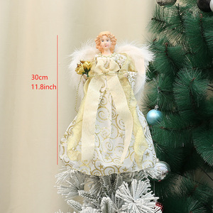 ผ้ากำมะหยี่มีปีกสำหรับตกแต่งต้นคริสต์มาส - Product Image 3
