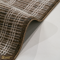 Tapis géométrique architectural LandScopeTech, tapis moderne urbain linéaire fabriqué à la machine, tapis de luxe minimaliste pour bureau et salle d'étude