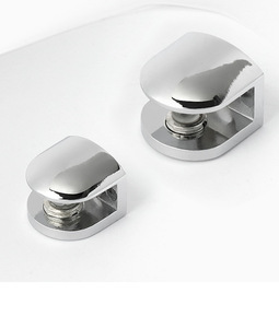 HOT SALE Easy to Install Glass Clamp <b>Wall</b> Mounted Adjustable Zinc Alloy Glass Shelf Clip Clamp Bracket for 6MM Glass Shelf - Product Image 5