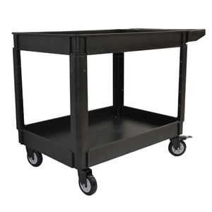 Chariot de jardin robuste Chariot à main Chariot de jardin utilitaire Chariot à plate-forme durable en plastique Plasmop Chariot en plastique à 3 niveaux - Product Image 4